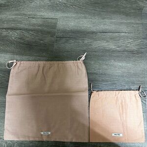 2 Miu Miu Dustbags